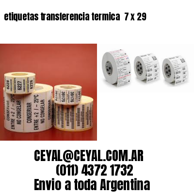 etiquetas transferencia termica  7 x 29