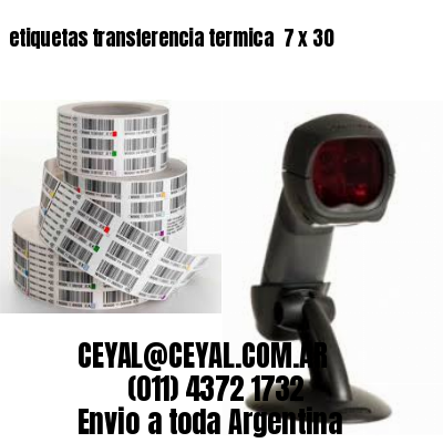 etiquetas transferencia termica  7 x 30