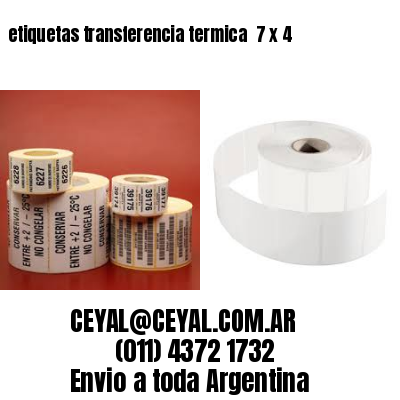 etiquetas transferencia termica  7 x 4