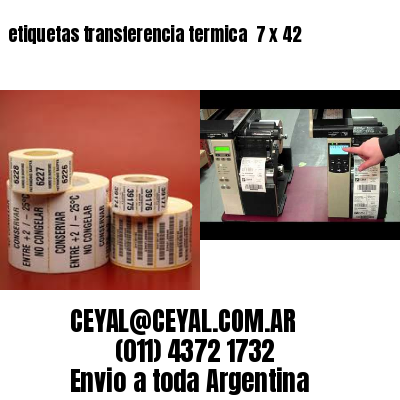 etiquetas transferencia termica  7 x 42