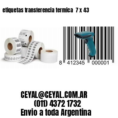 etiquetas transferencia termica  7 x 43