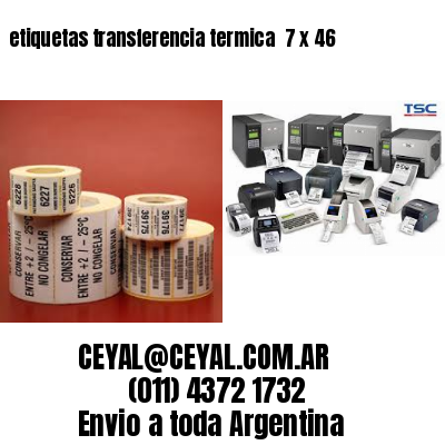 etiquetas transferencia termica  7 x 46