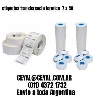 etiquetas transferencia termica  7 x 48