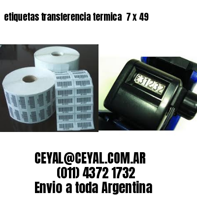 etiquetas transferencia termica  7 x 49