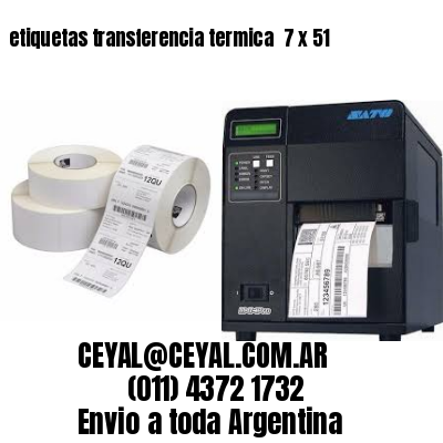 etiquetas transferencia termica  7 x 51