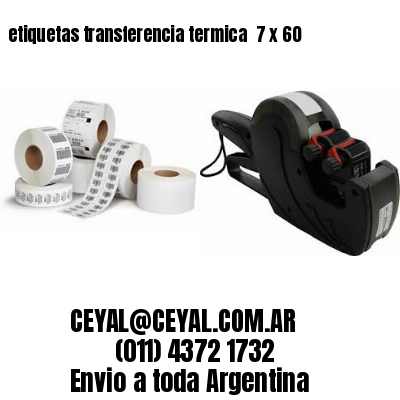 etiquetas transferencia termica  7 x 60