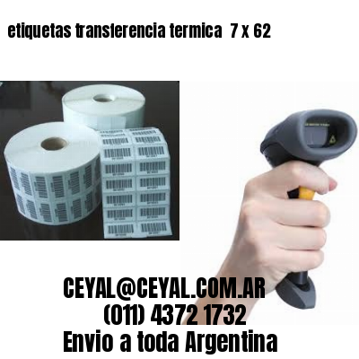 etiquetas transferencia termica  7 x 62