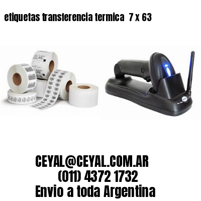 etiquetas transferencia termica  7 x 63