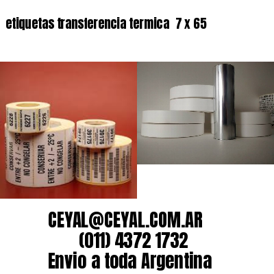 etiquetas transferencia termica  7 x 65