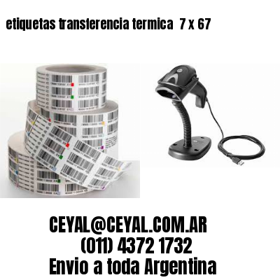 etiquetas transferencia termica  7 x 67