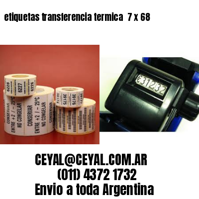 etiquetas transferencia termica  7 x 68