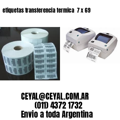 etiquetas transferencia termica  7 x 69
