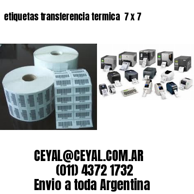 etiquetas transferencia termica  7 x 7