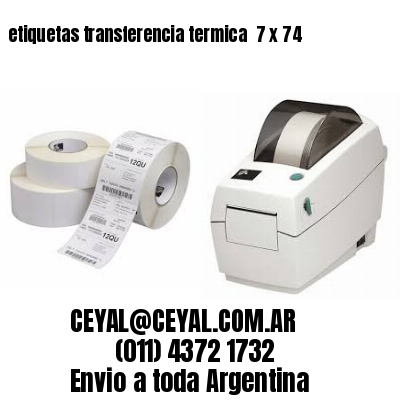 etiquetas transferencia termica  7 x 74