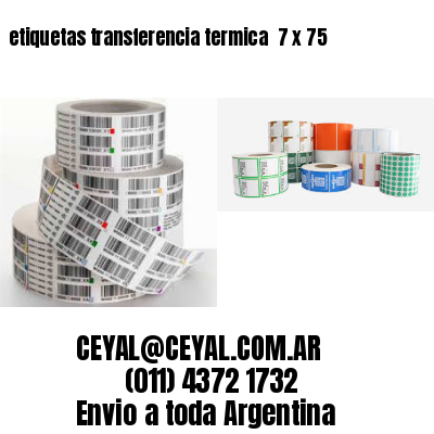 etiquetas transferencia termica  7 x 75