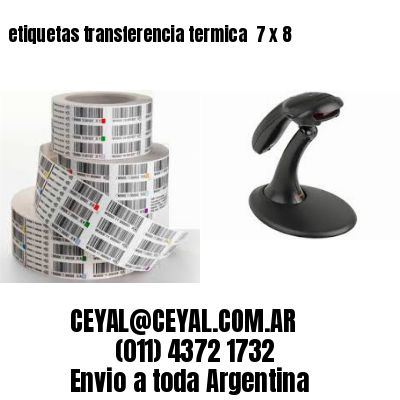 etiquetas transferencia termica  7 x 8