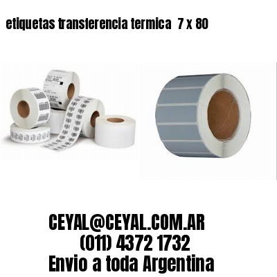 etiquetas transferencia termica  7 x 80