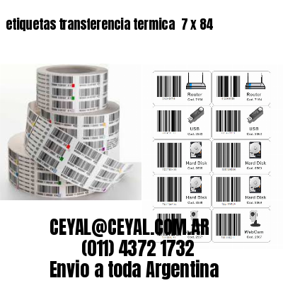 etiquetas transferencia termica  7 x 84