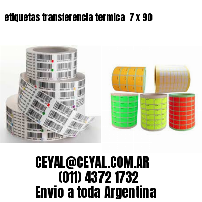 etiquetas transferencia termica  7 x 90