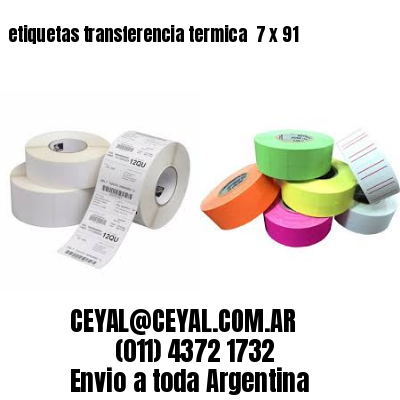 etiquetas transferencia termica  7 x 91