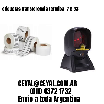 etiquetas transferencia termica  7 x 93