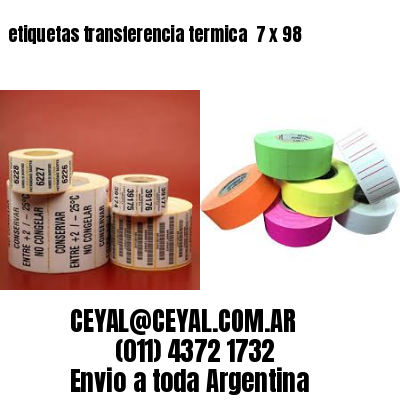 etiquetas transferencia termica  7 x 98