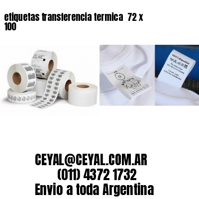 etiquetas transferencia termica  72 x 100