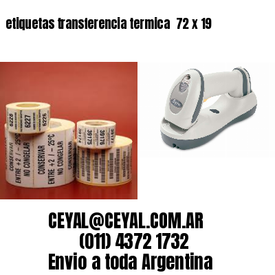 etiquetas transferencia termica  72 x 19