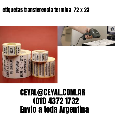 etiquetas transferencia termica  72 x 23