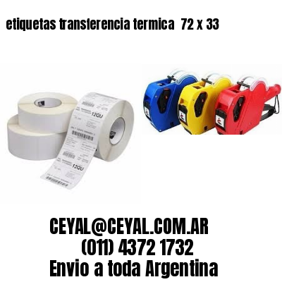 etiquetas transferencia termica  72 x 33