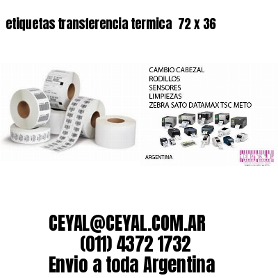etiquetas transferencia termica  72 x 36