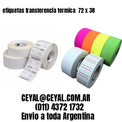 etiquetas transferencia termica  72 x 38