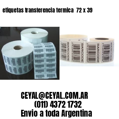 etiquetas transferencia termica  72 x 39