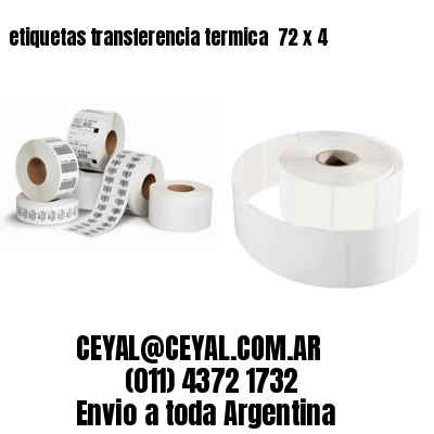 etiquetas transferencia termica  72 x 4