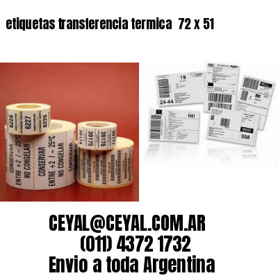 etiquetas transferencia termica  72 x 51