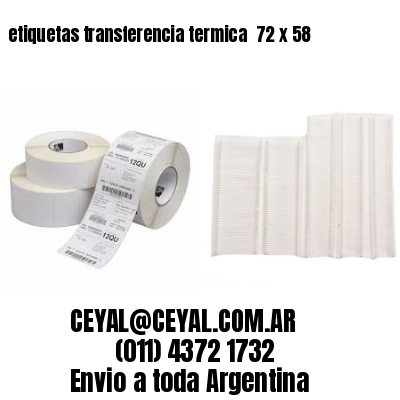 etiquetas transferencia termica  72 x 58