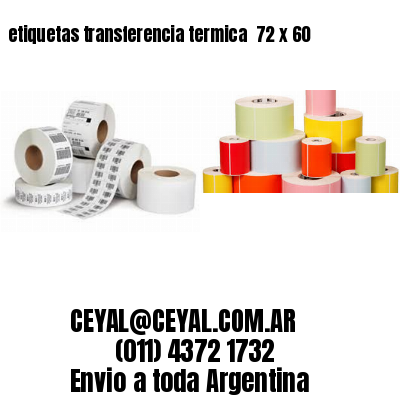 etiquetas transferencia termica  72 x 60