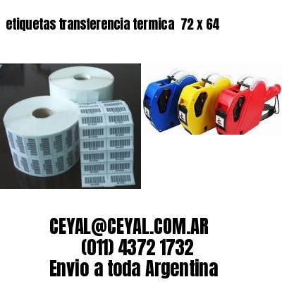 etiquetas transferencia termica  72 x 64