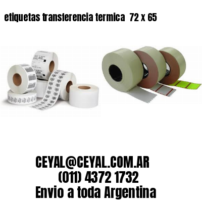 etiquetas transferencia termica  72 x 65