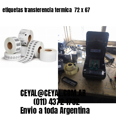 etiquetas transferencia termica  72 x 67