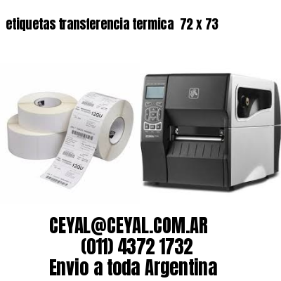 etiquetas transferencia termica  72 x 73