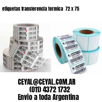 etiquetas transferencia termica  72 x 75