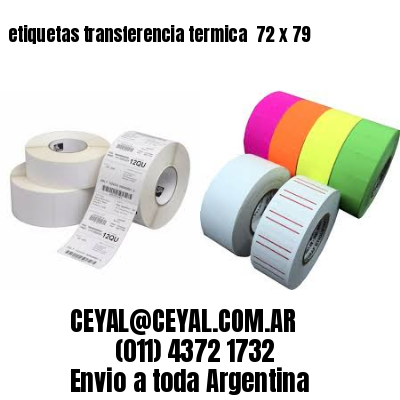 etiquetas transferencia termica  72 x 79