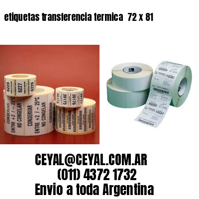 etiquetas transferencia termica  72 x 81