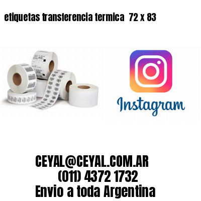 etiquetas transferencia termica  72 x 83
