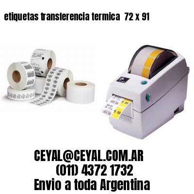 etiquetas transferencia termica  72 x 91