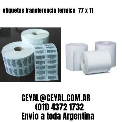 etiquetas transferencia termica  77 x 11