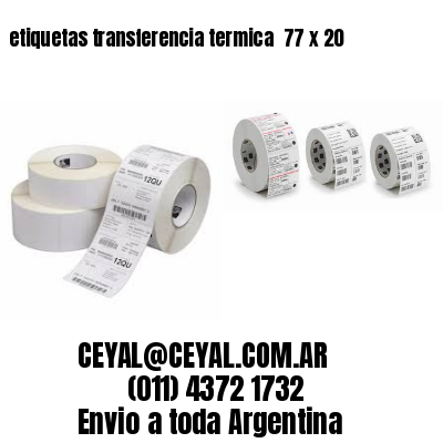 etiquetas transferencia termica  77 x 20