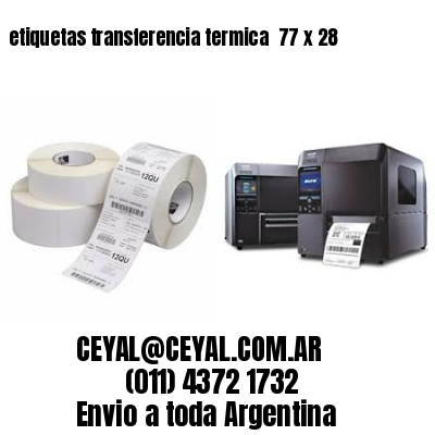 etiquetas transferencia termica  77 x 28