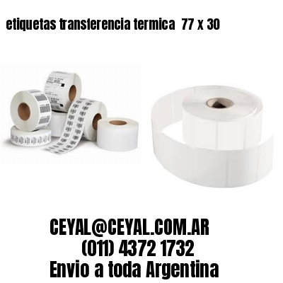 etiquetas transferencia termica  77 x 30